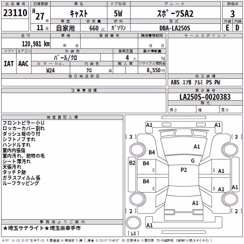 DAIHATSU CAST