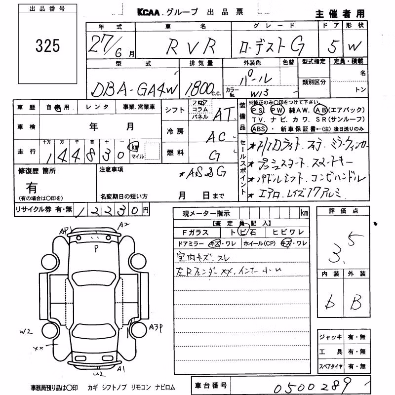 MITSUBISHI RVR
