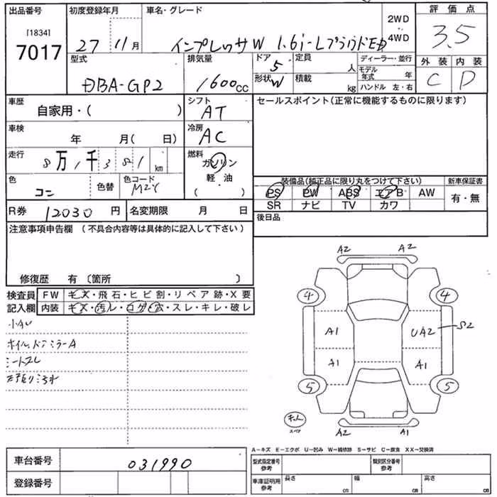 SUBARU IMPREZA