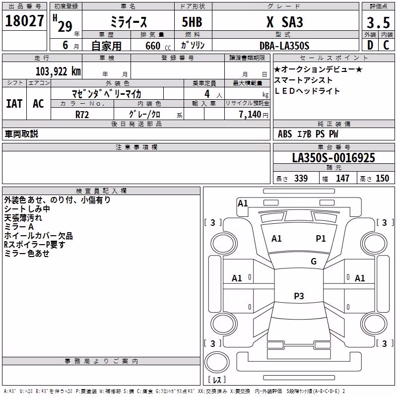 DAIHATSU MIRA E:S