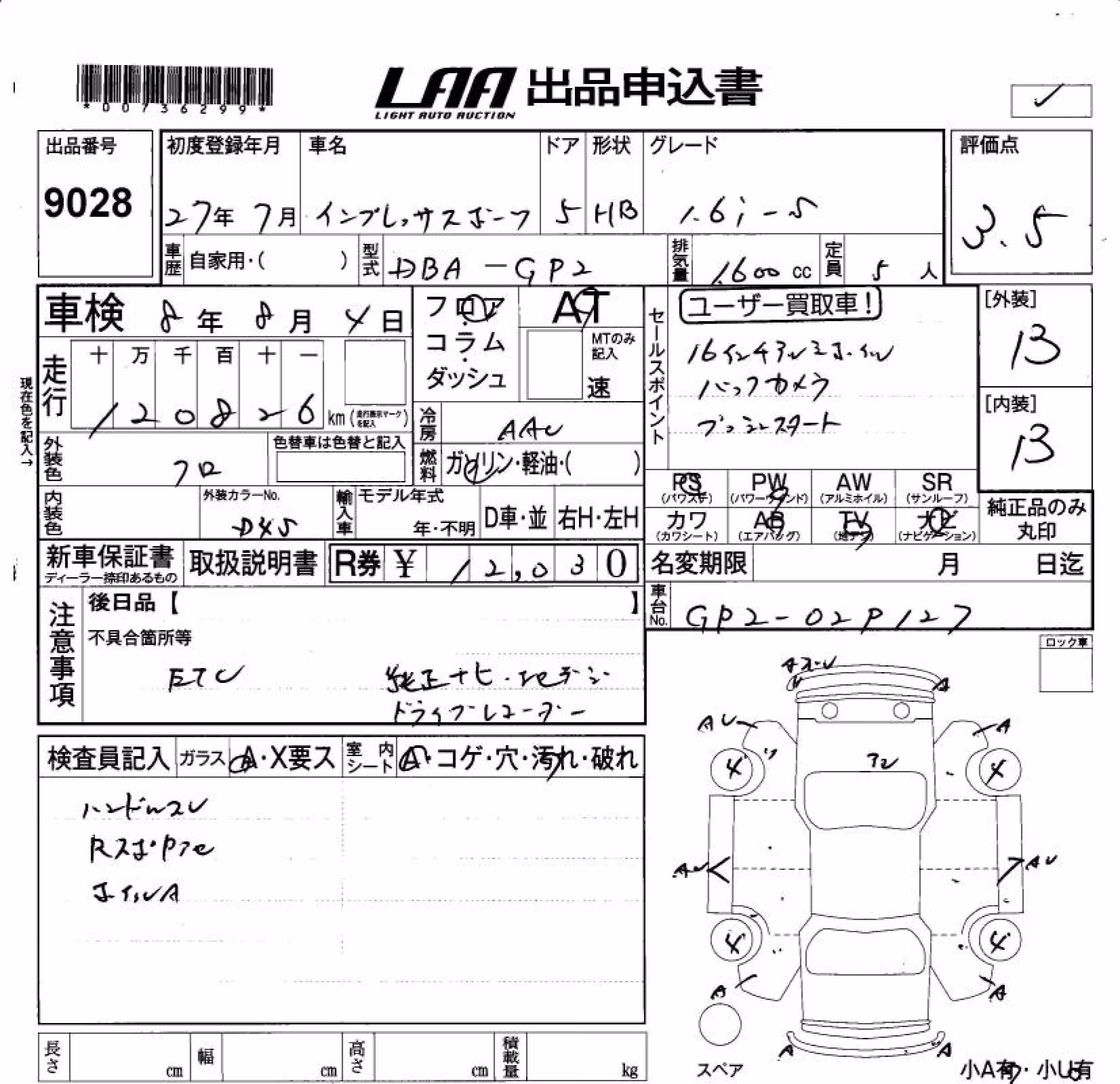 SUBARU IMPREZA