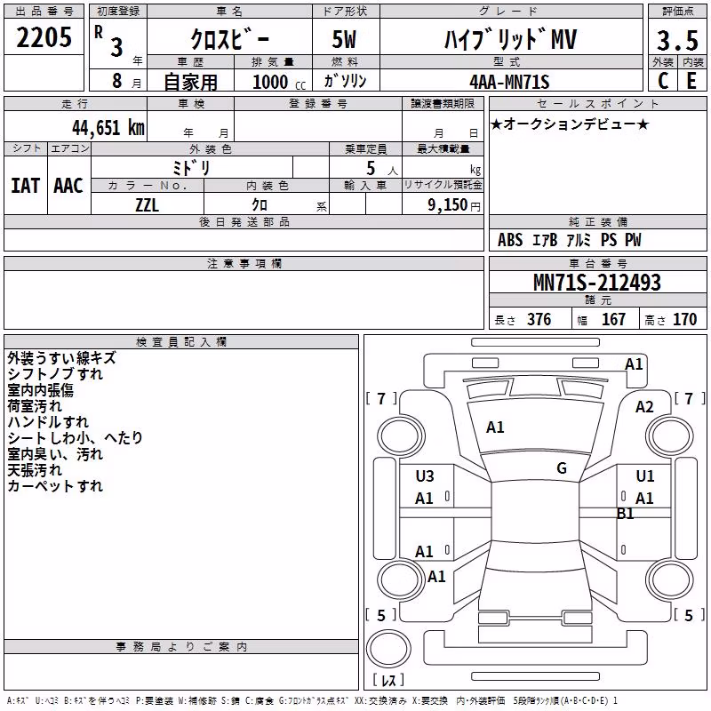 SUZUKI XBEE