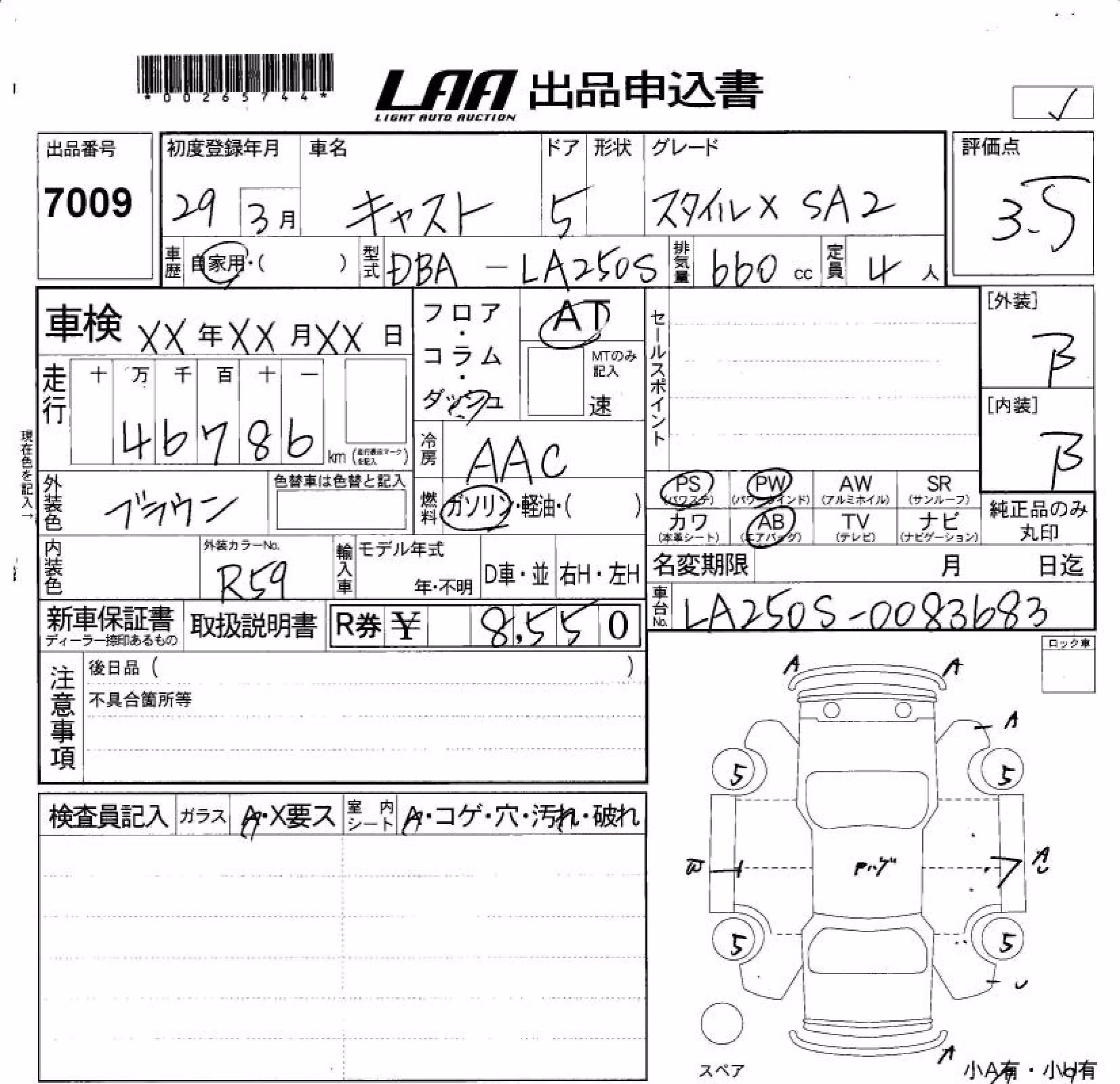 DAIHATSU CAST