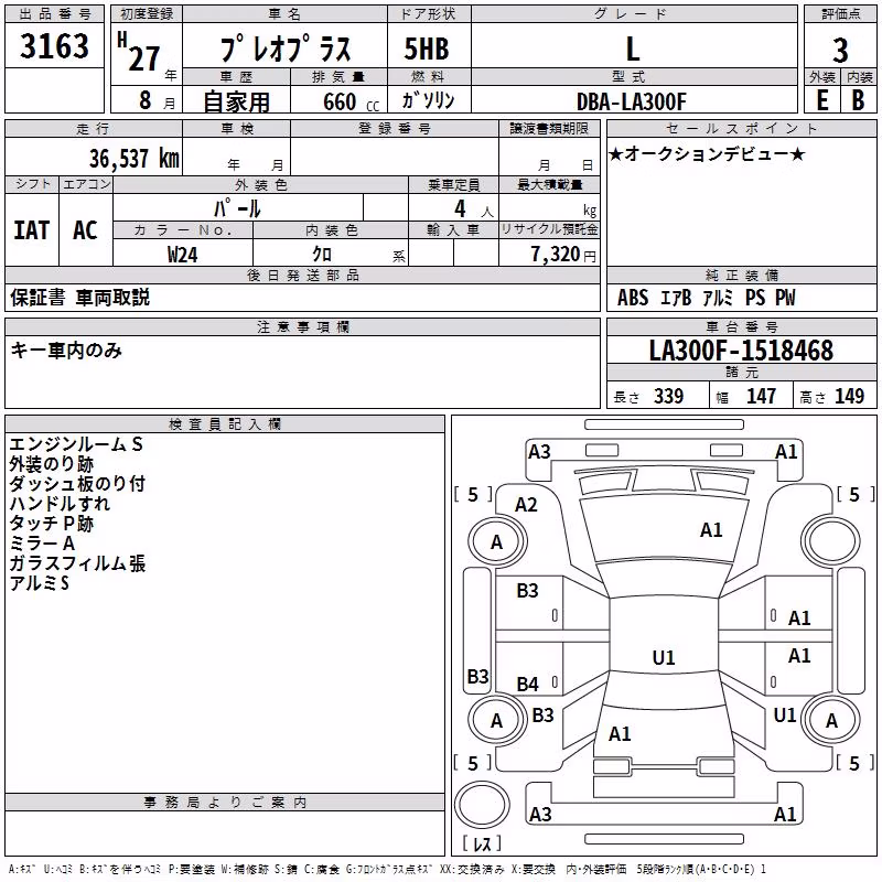 SUBARU PLEO PLUS