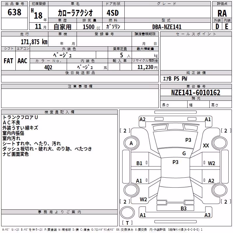 TOYOTA COROLLA AXIO