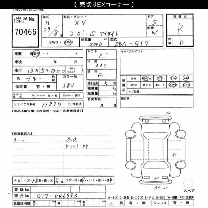 SUBARU XV