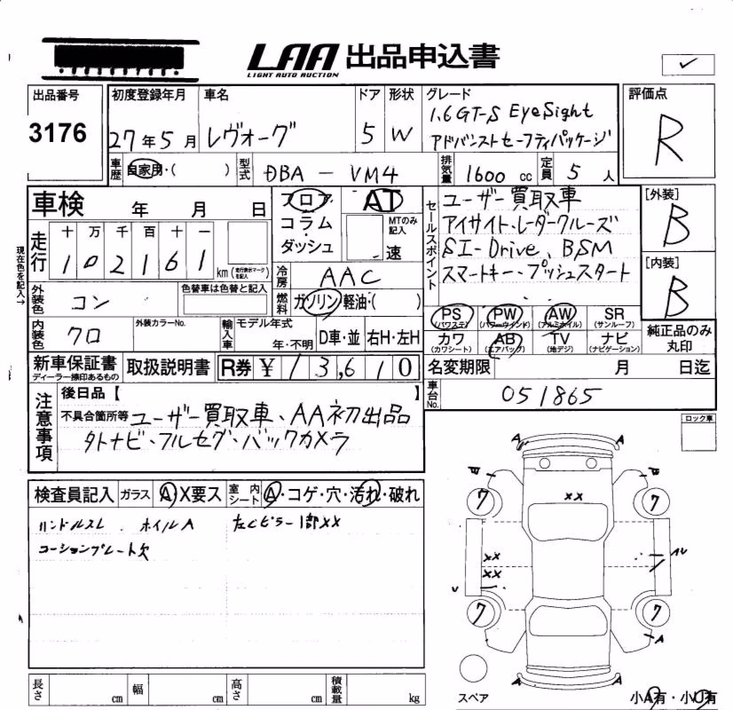 SUBARU LEVORG