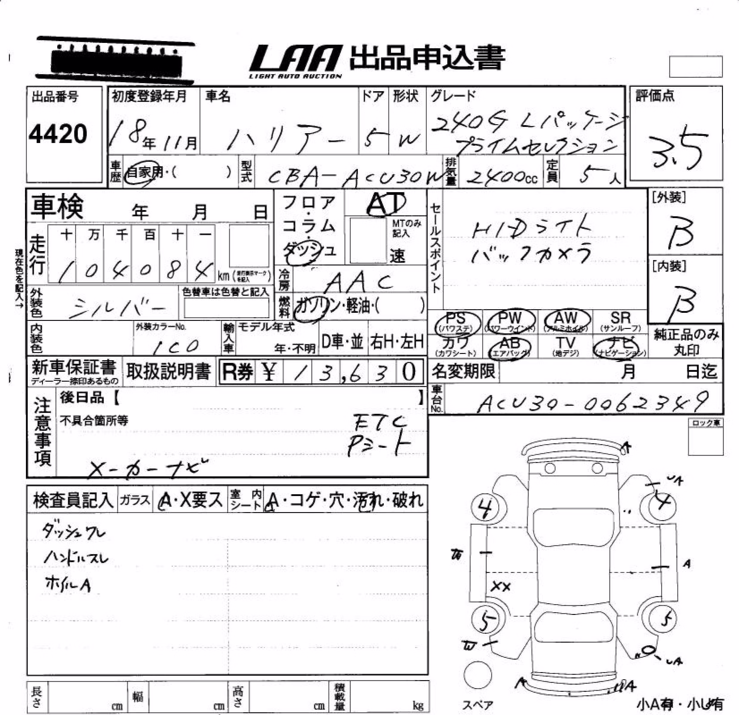 TOYOTA HARRIER