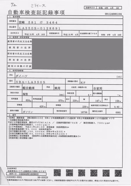 DAIHATSU MIRA E:S