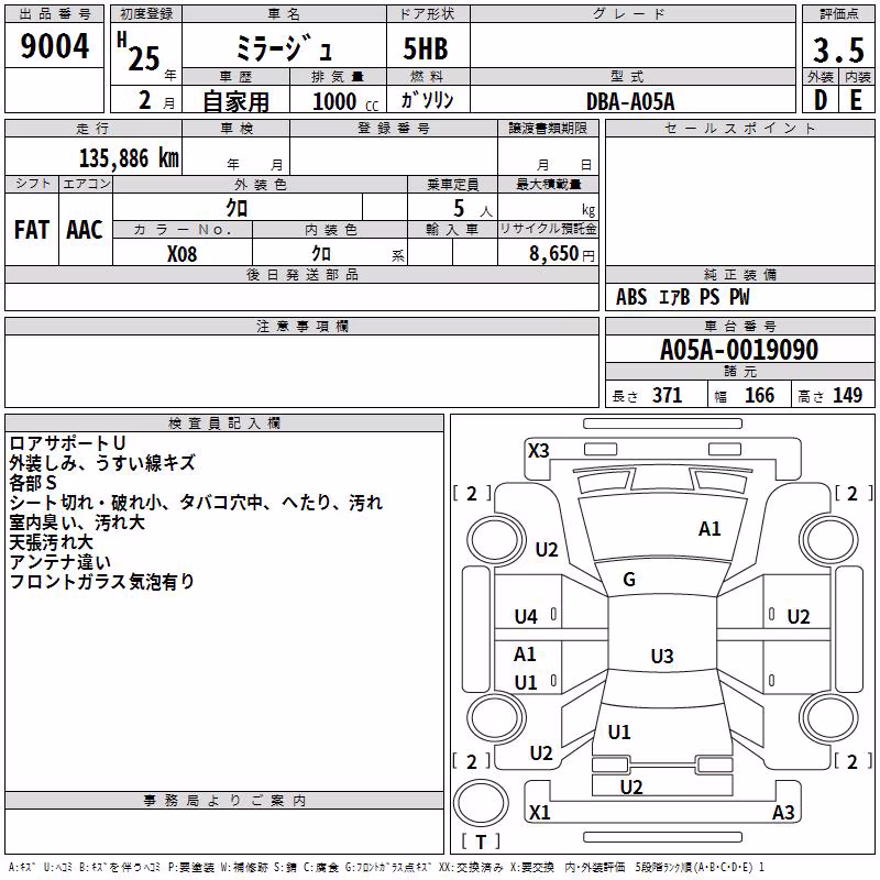 MITSUBISHI MIRAGE