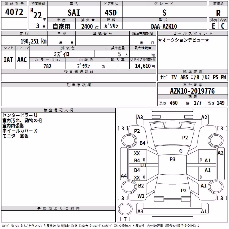 TOYOTA SAI