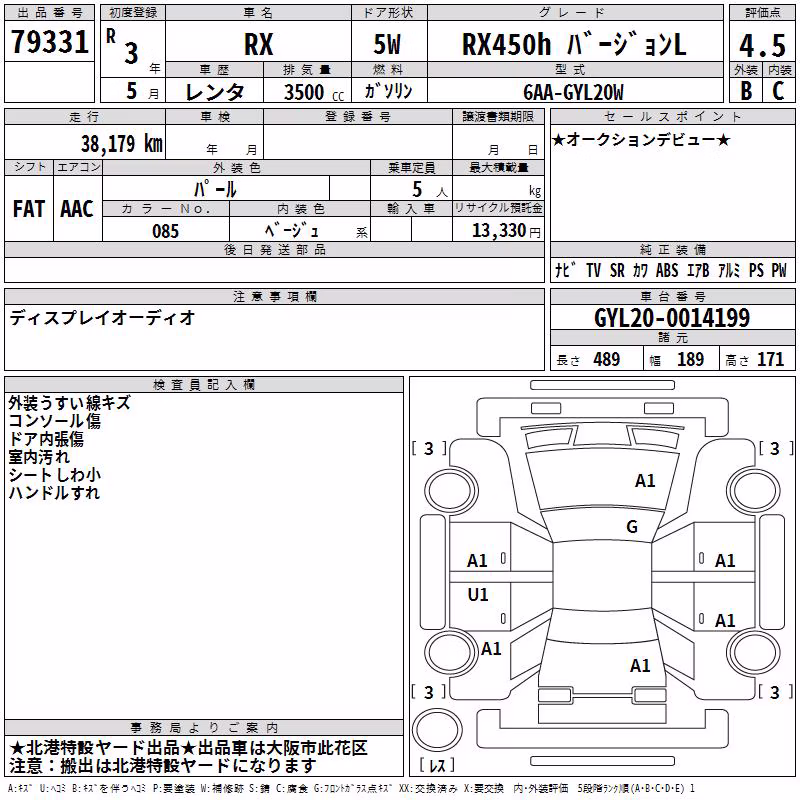 LEXUS RX450H