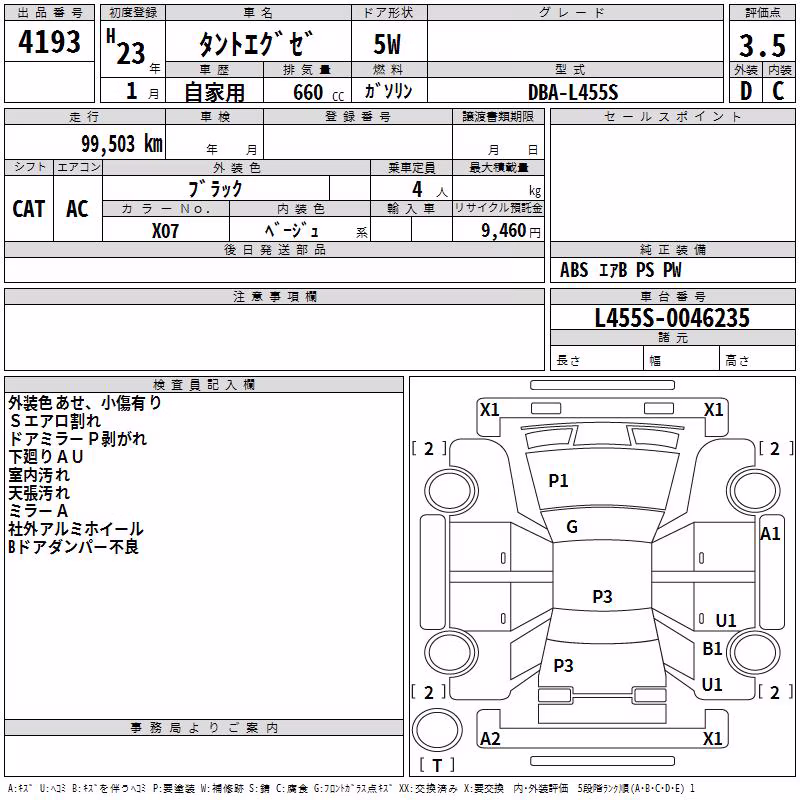 DAIHATSU TANTO EXE