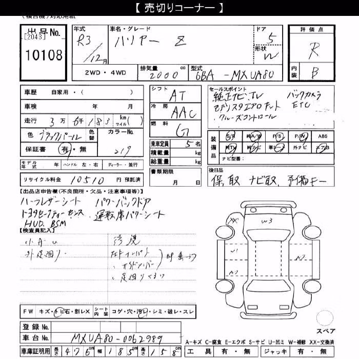 TOYOTA HARRIER