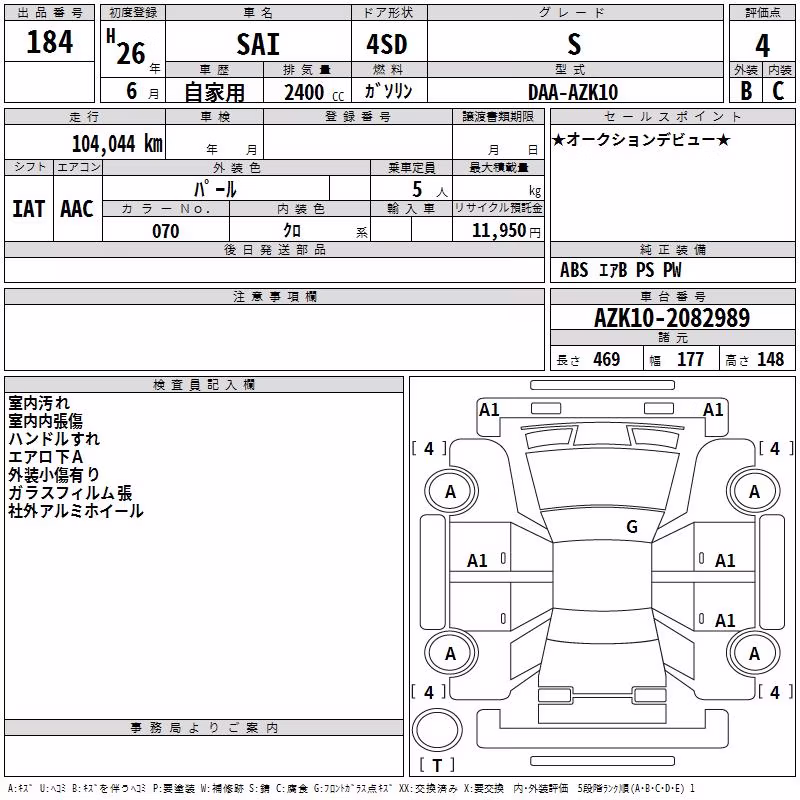 TOYOTA SAI