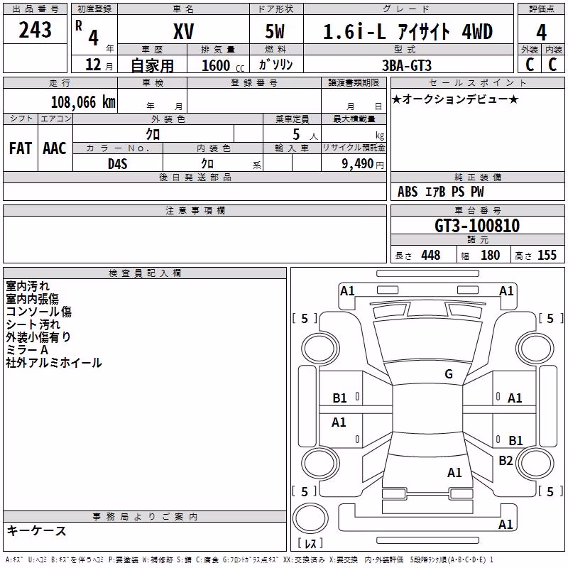 SUBARU XV
