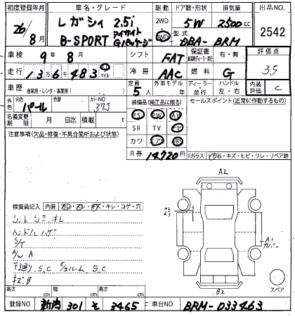 SUBARU LEGACY