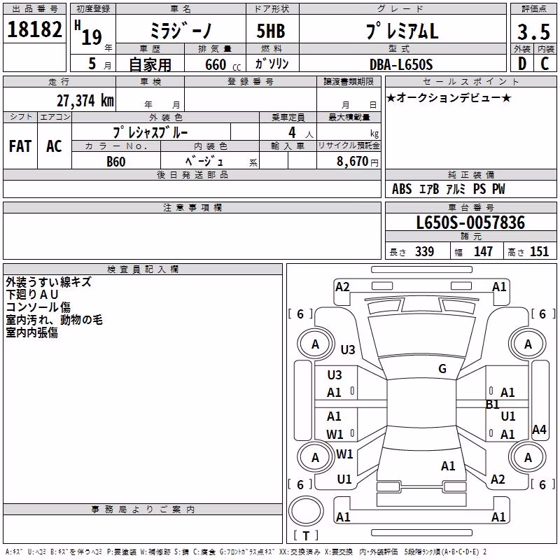 DAIHATSU MIRA GINO