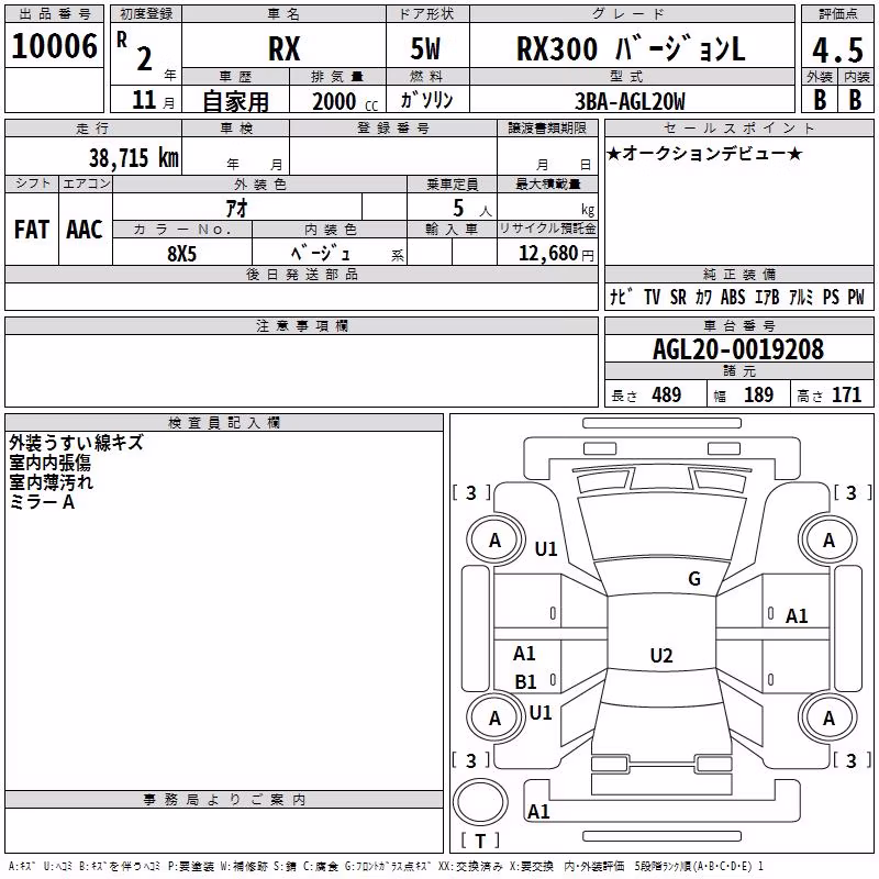 LEXUS RX300
