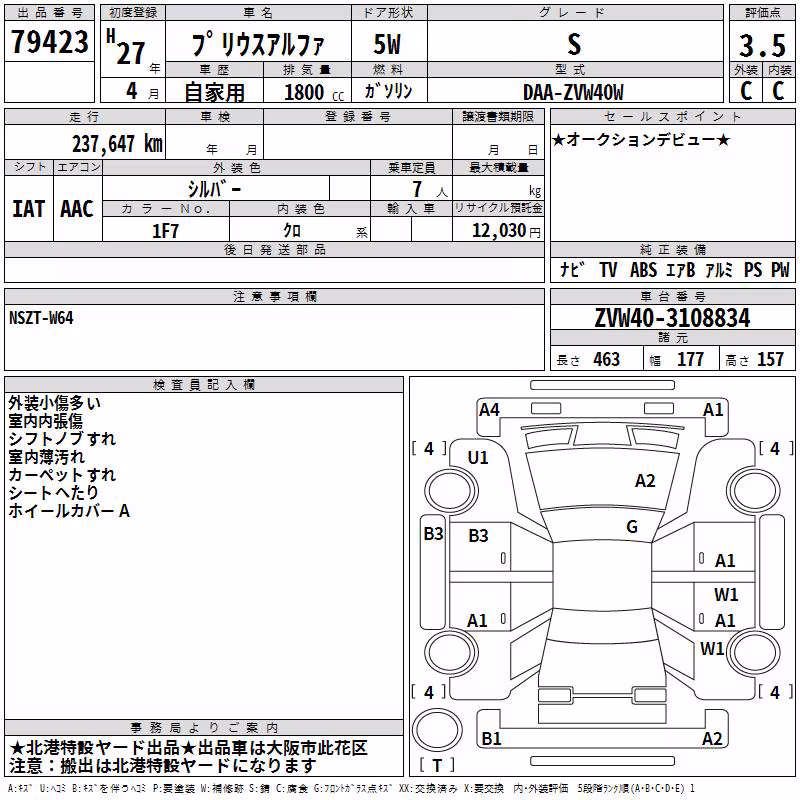 TOYOTA PRIUS ALPHA