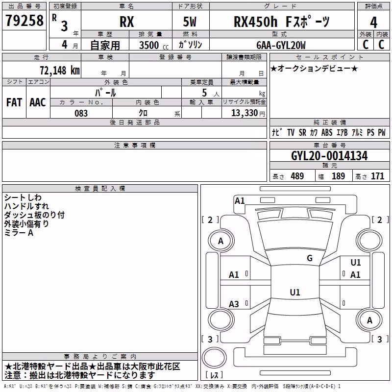 LEXUS RX450H
