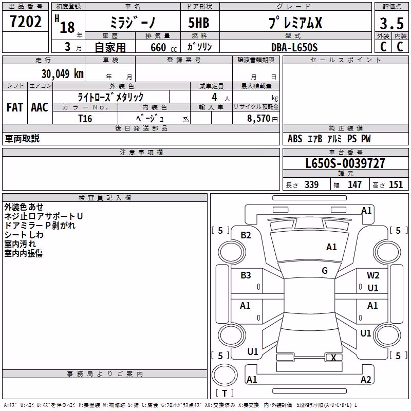DAIHATSU MIRA GINO