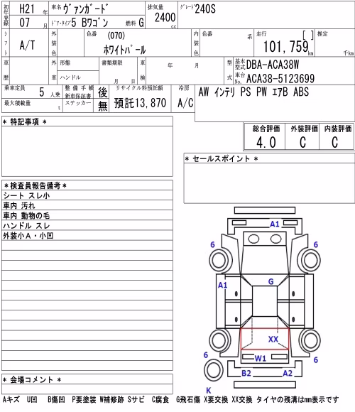 TOYOTA VANGUARD