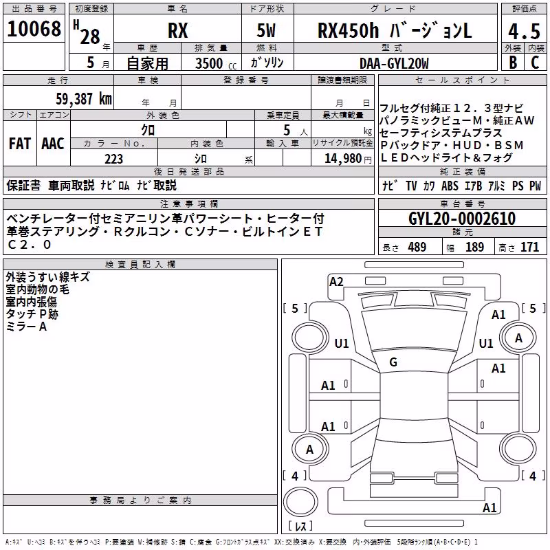 LEXUS RX450H
