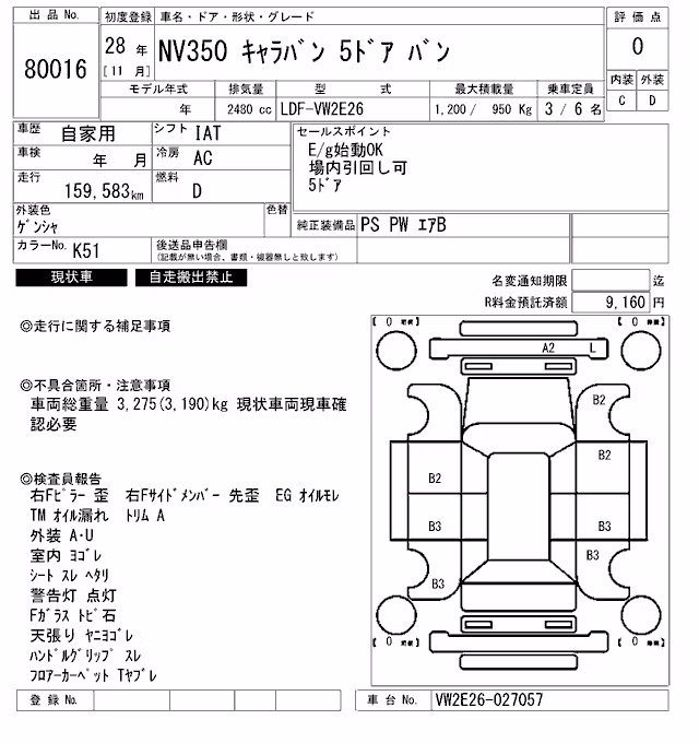 NISSAN NV350 CARAVAN