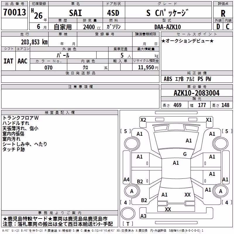TOYOTA SAI