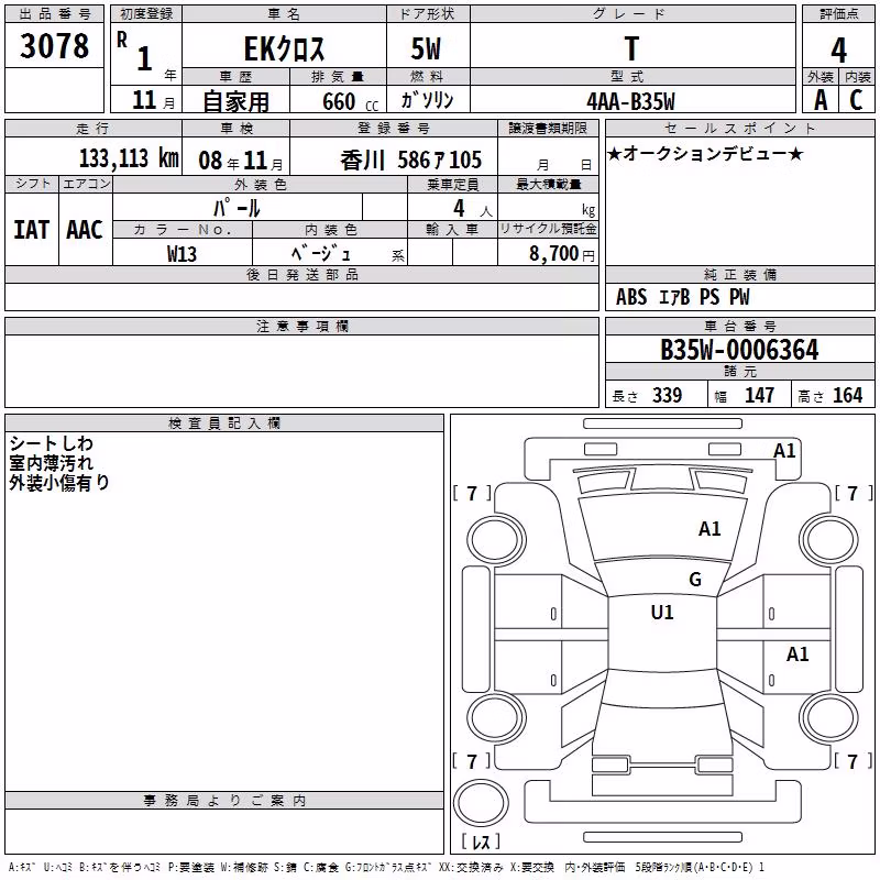 MITSUBISHI EK X