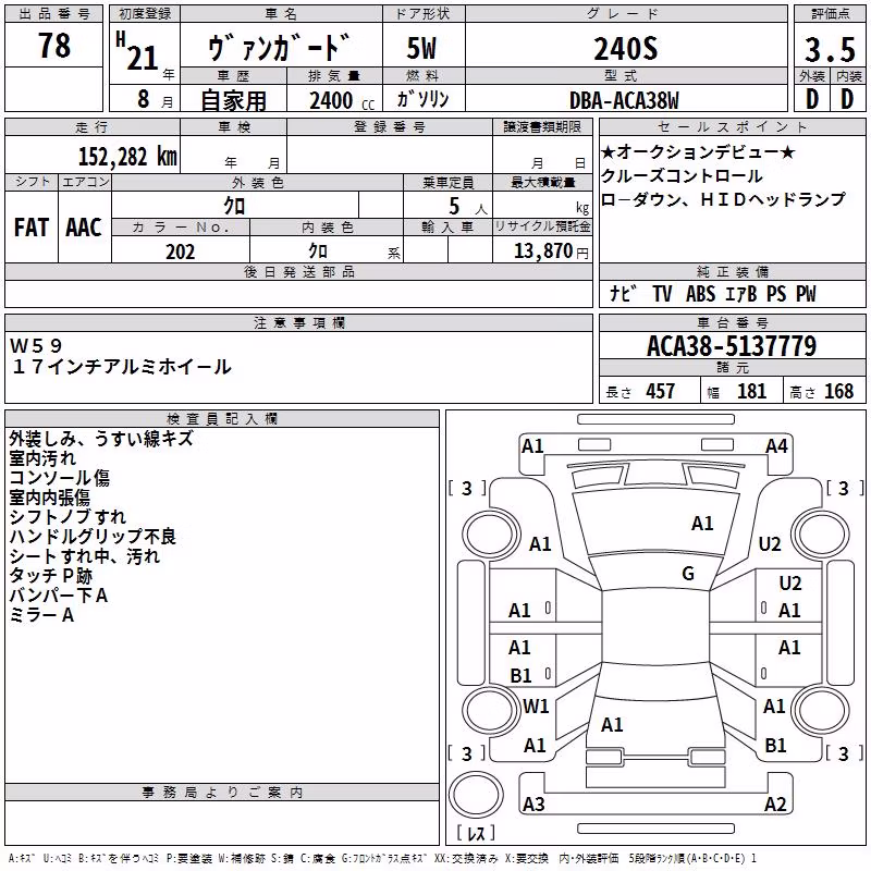TOYOTA VANGUARD