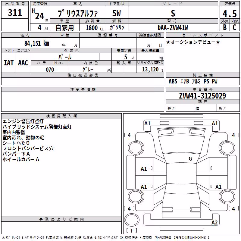 TOYOTA PRIUS ALPHA