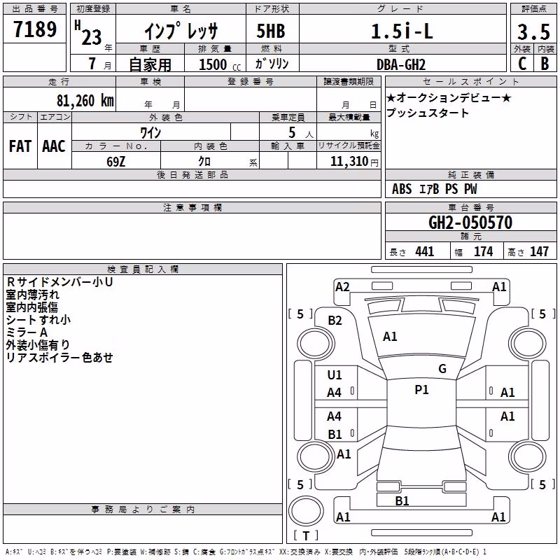 SUBARU IMPREZA