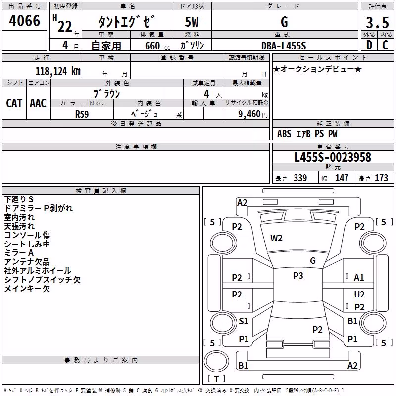 DAIHATSU TANTO EXE