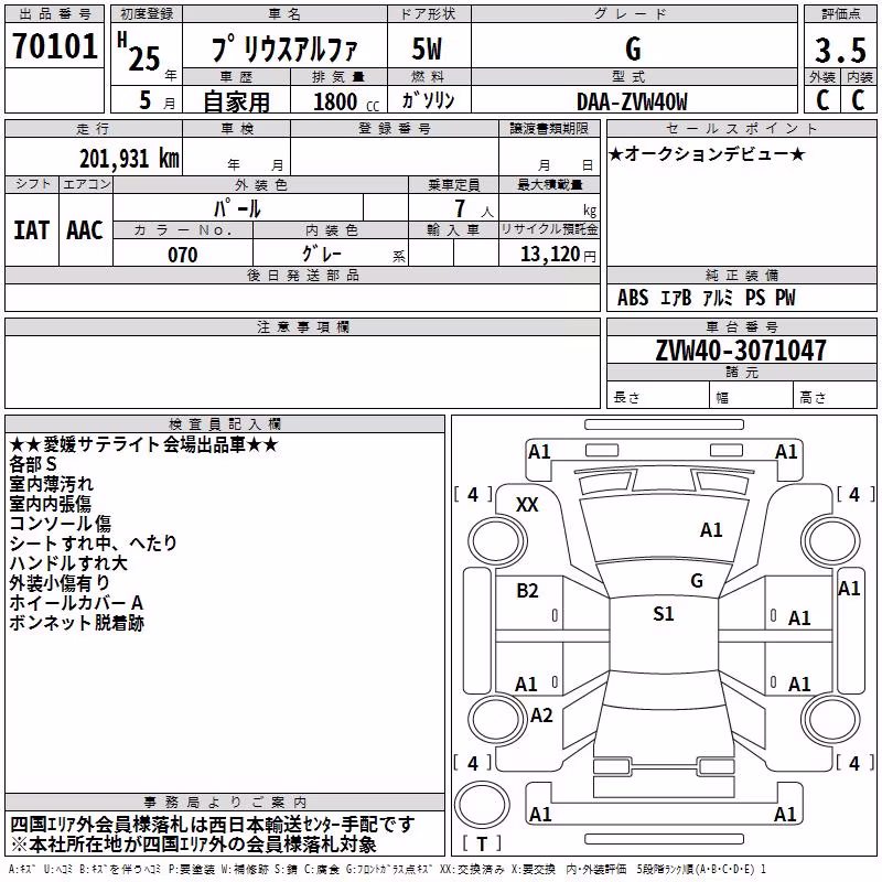 TOYOTA PRIUS ALPHA