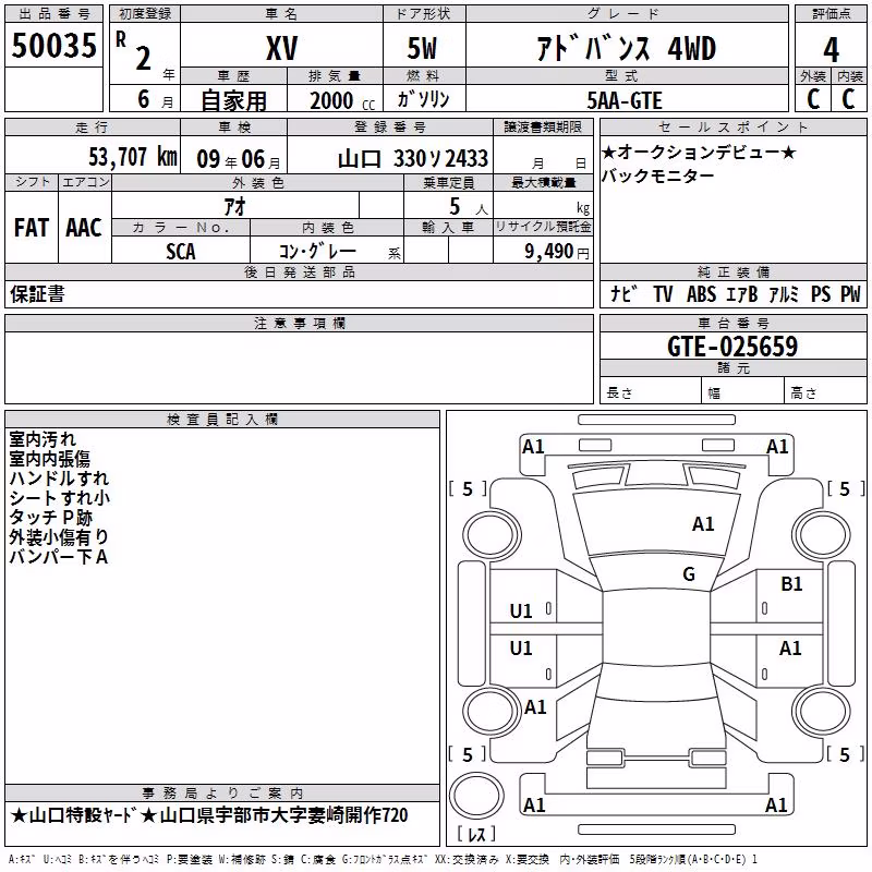 SUBARU XV
