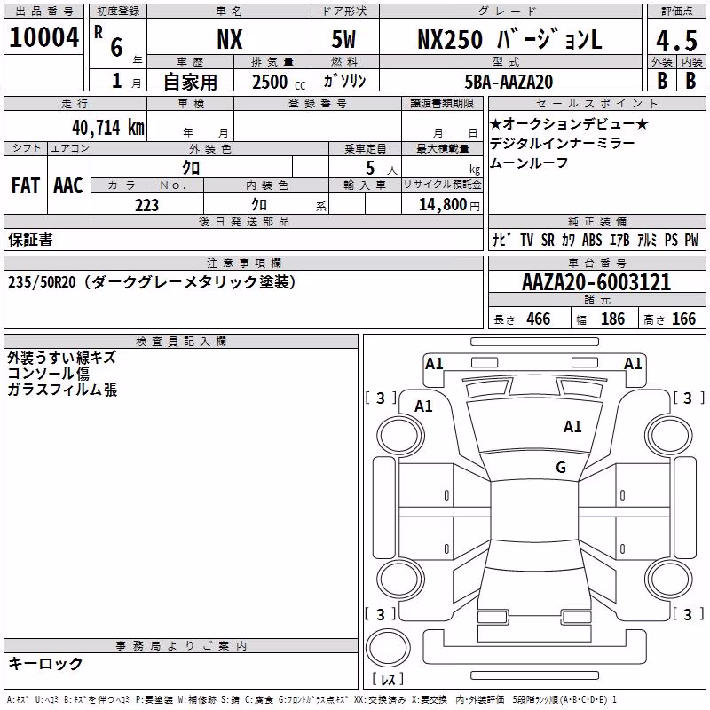 LEXUS NX250
