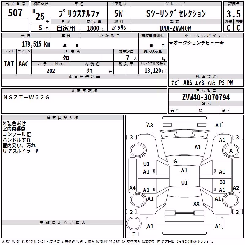 TOYOTA PRIUS ALPHA