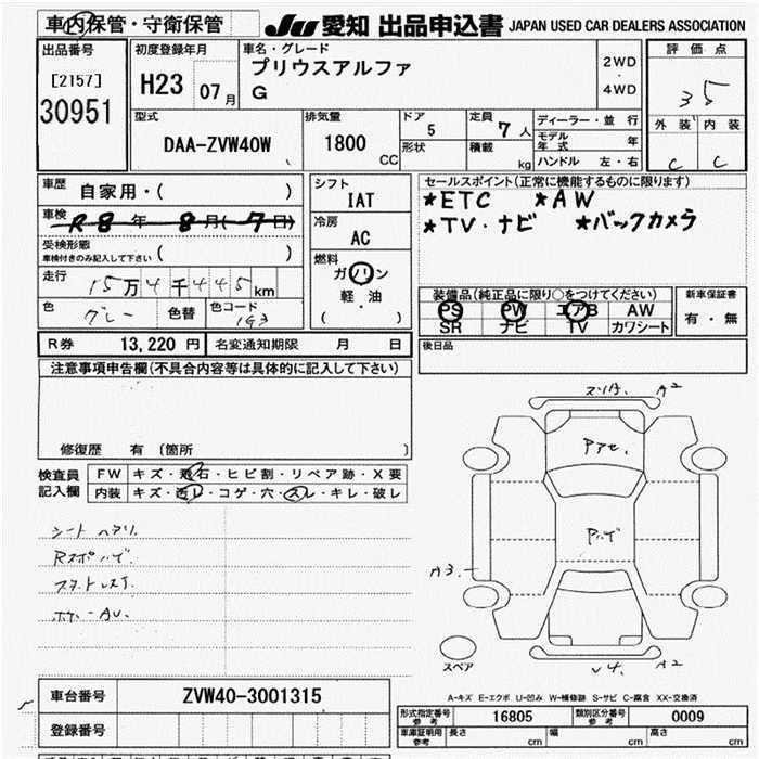 TOYOTA PRIUS ALPHA