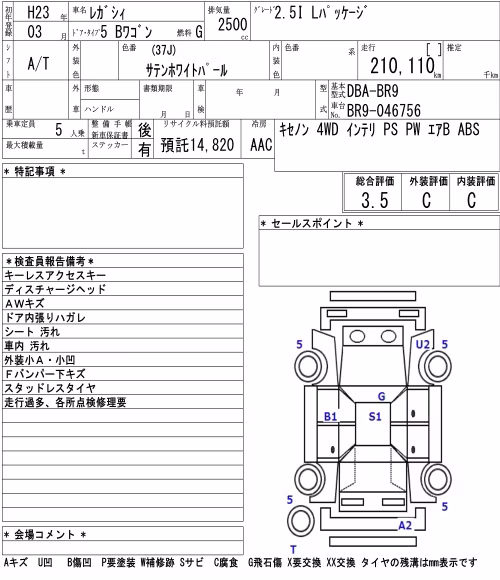 SUBARU LEGACY