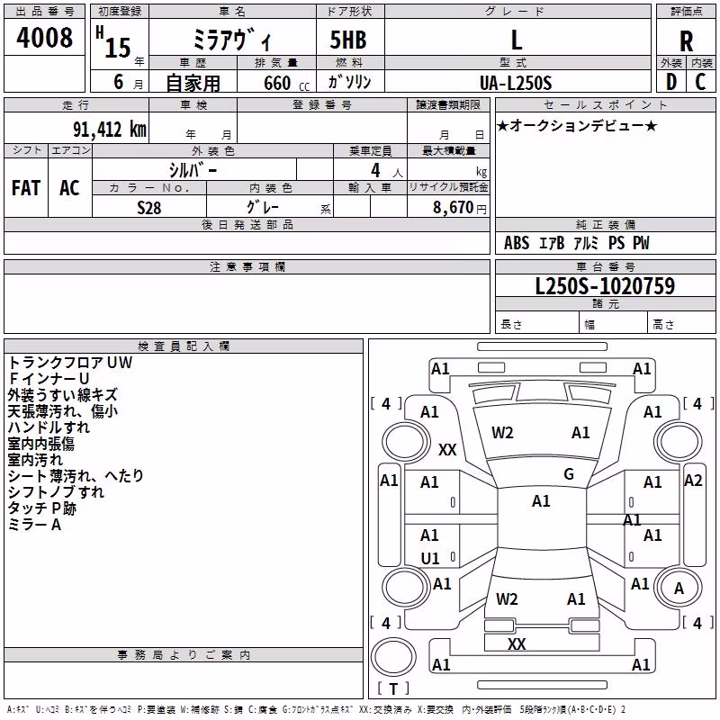 DAIHATSU MIRA AVY