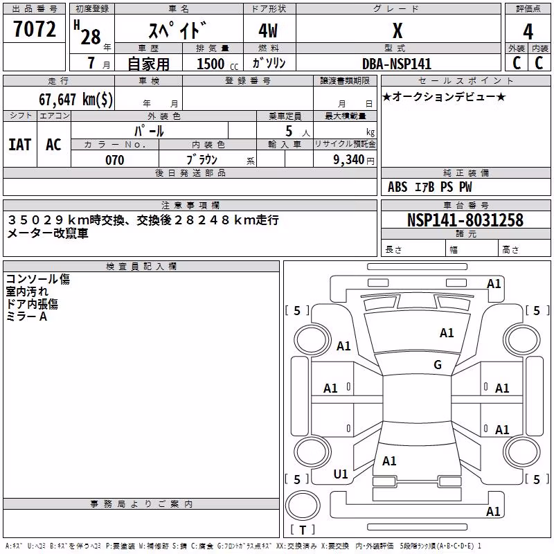 TOYOTA SPADE