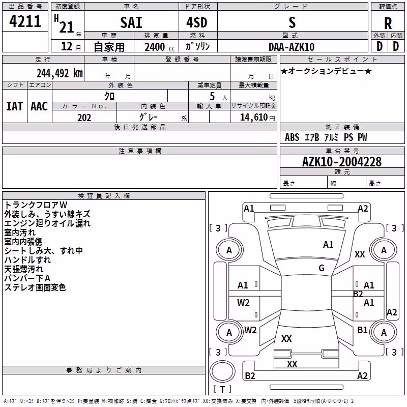 TOYOTA SAI