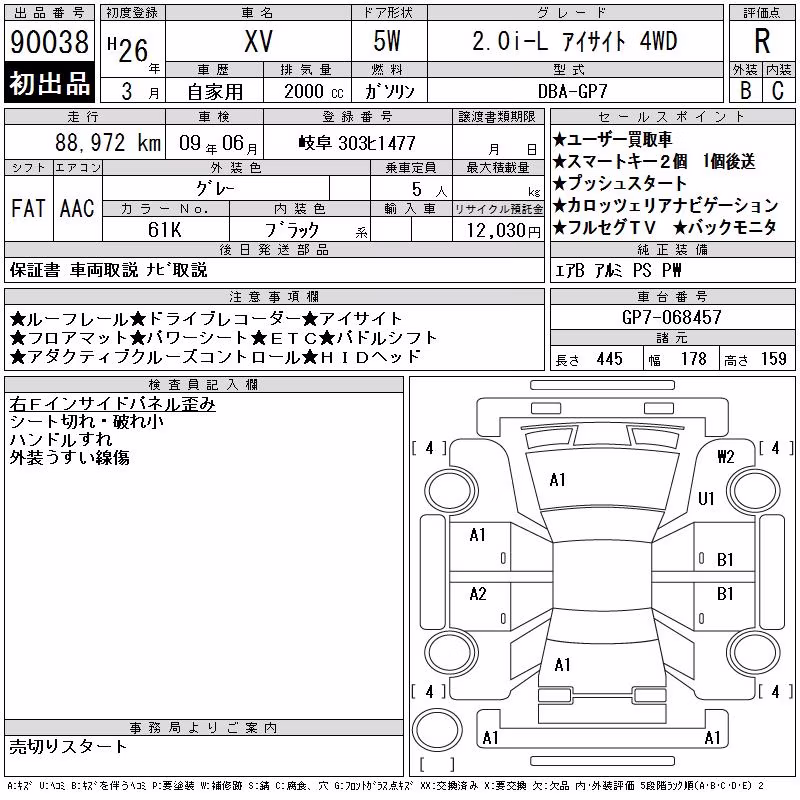 SUBARU XV
