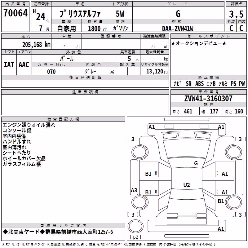 TOYOTA PRIUS ALPHA