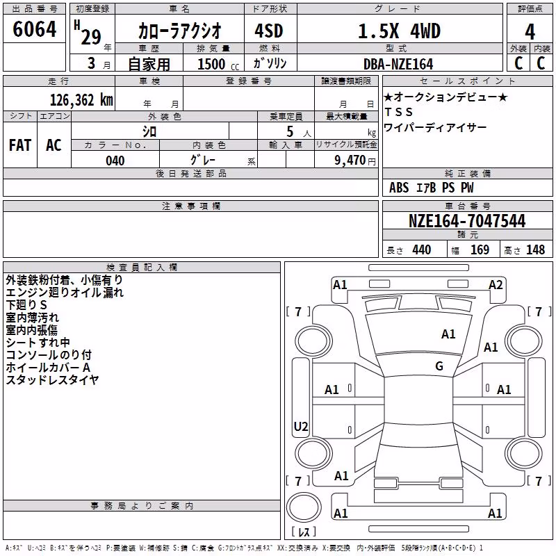 TOYOTA COROLLA AXIO