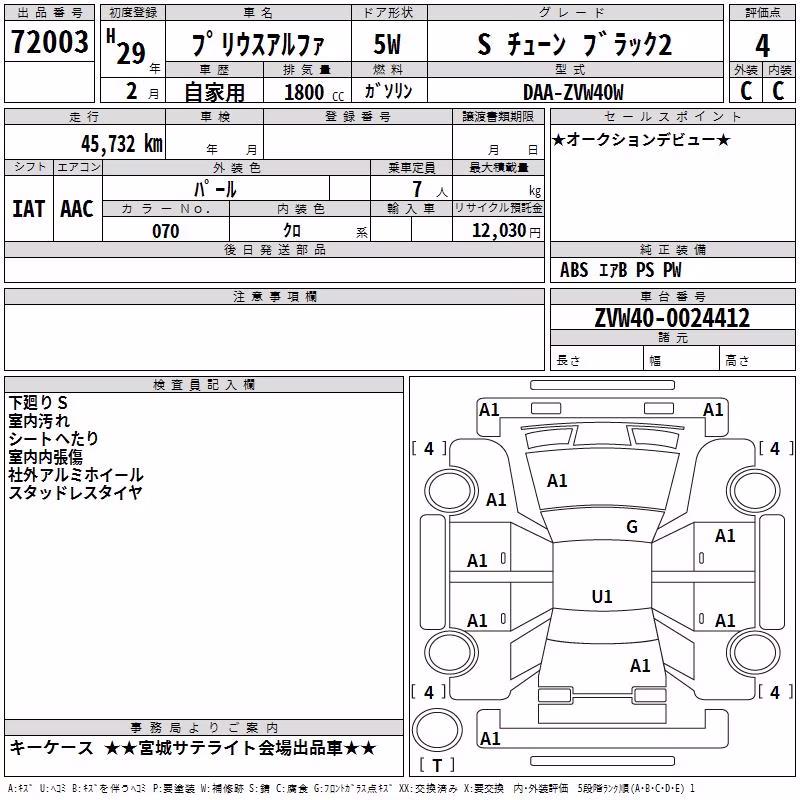 TOYOTA PRIUS ALPHA