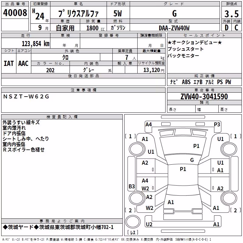 TOYOTA PRIUS ALPHA