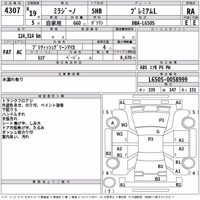 DAIHATSU MIRA GINO